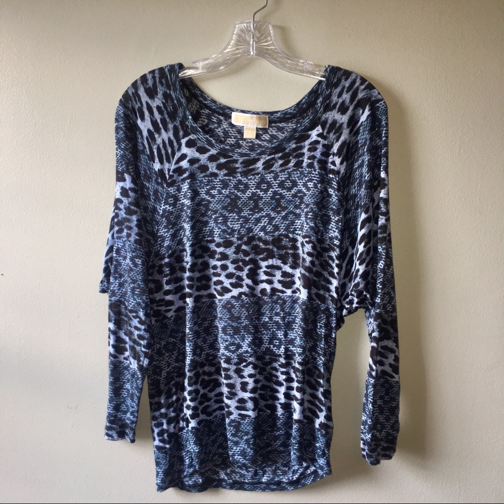 MICHAEL‎ KORS Leopard Print Blouse S Small